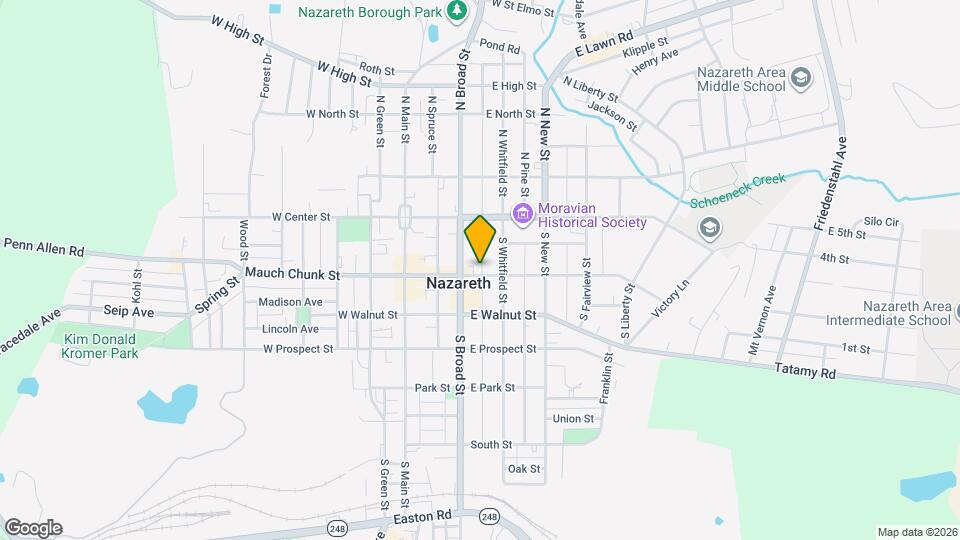 121 E Belvidere St Map and Location Details