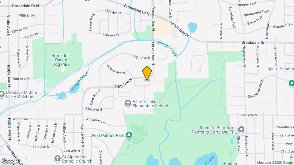 7349 York Ave N Map and Location Details