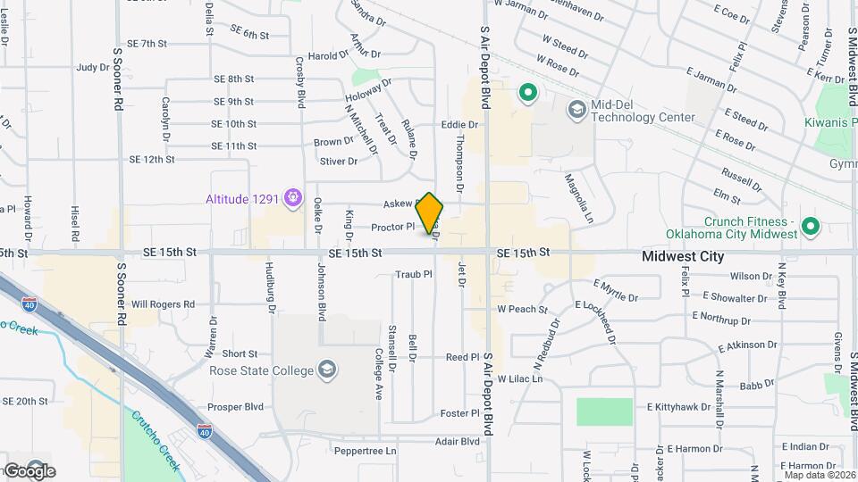 1405 Sandra Dr Map and Location Details
