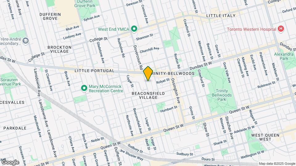 255 Dovercourt Rd Map and Location Details