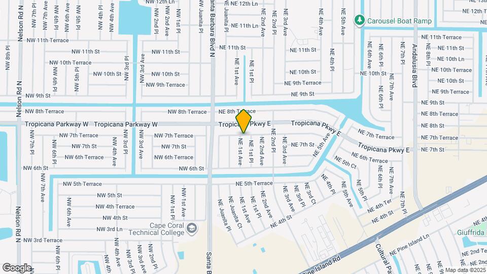 711 NE 1st Ave Map and Location Details