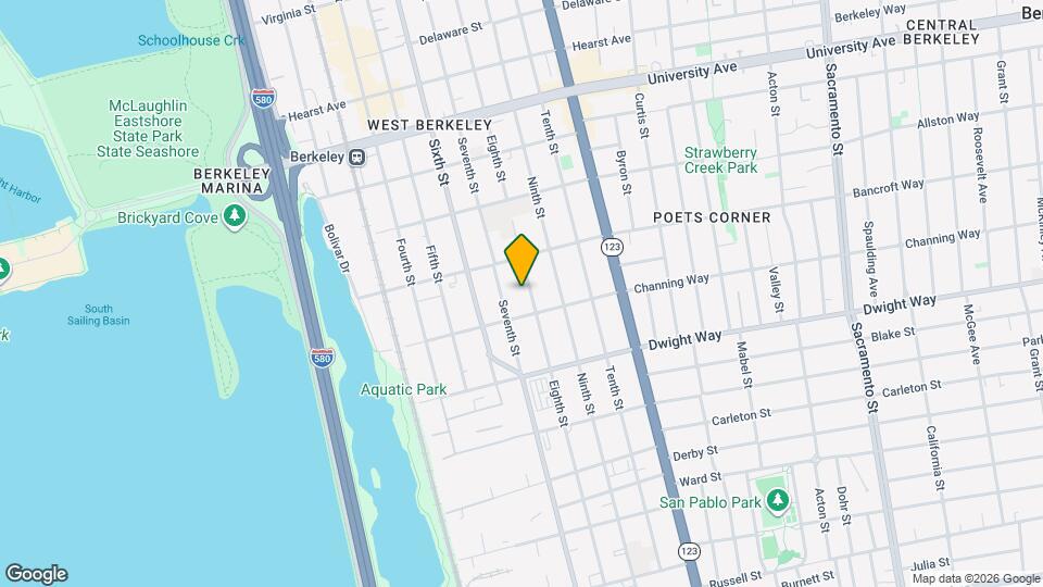 2330 8th St, Unit 1 Map and Location Details