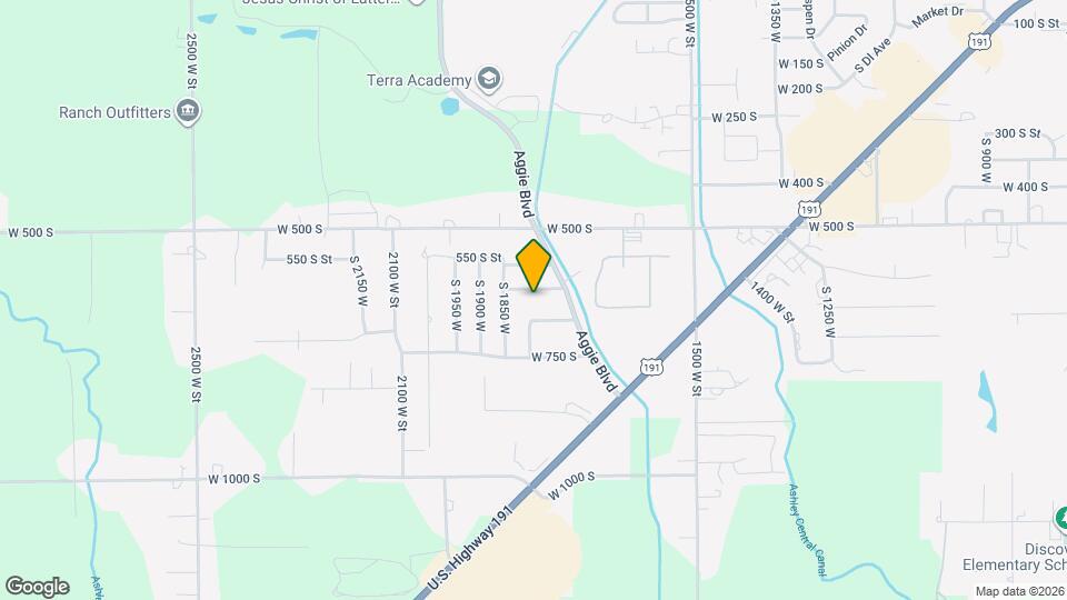 1825 W 625 S Map and Location Details