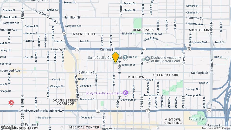 627 N 41st St, Unit 1 Map and Location Details