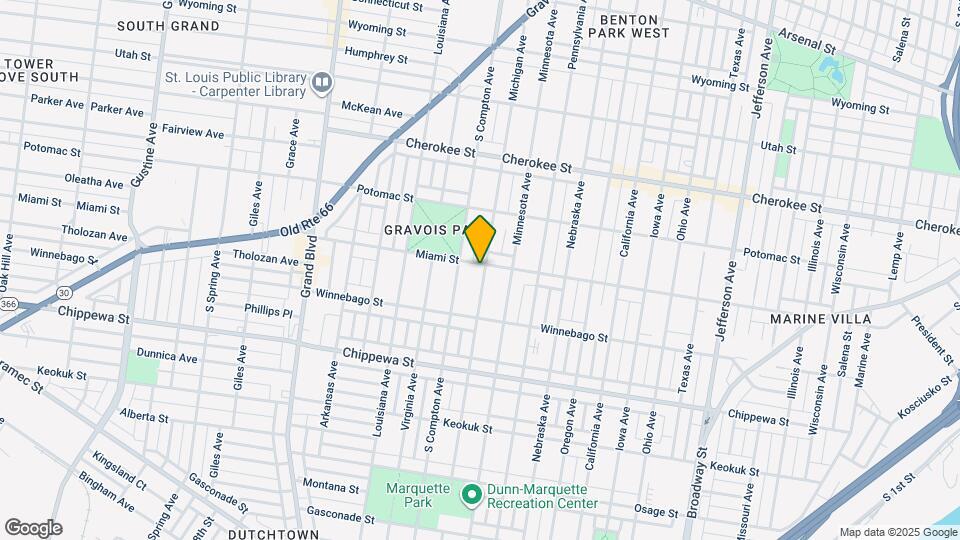 3134 Miami St Map and Location Details