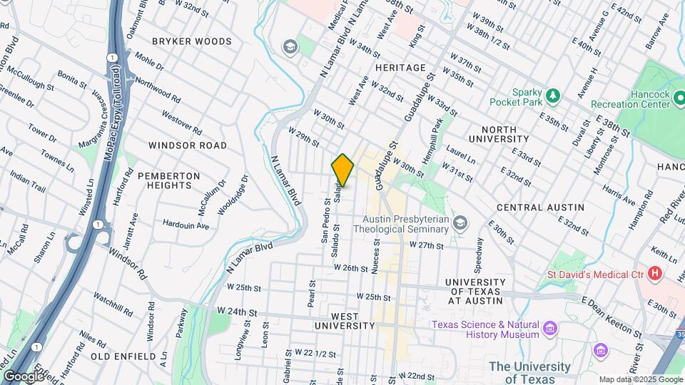 2813 Salado St Map and Location Details