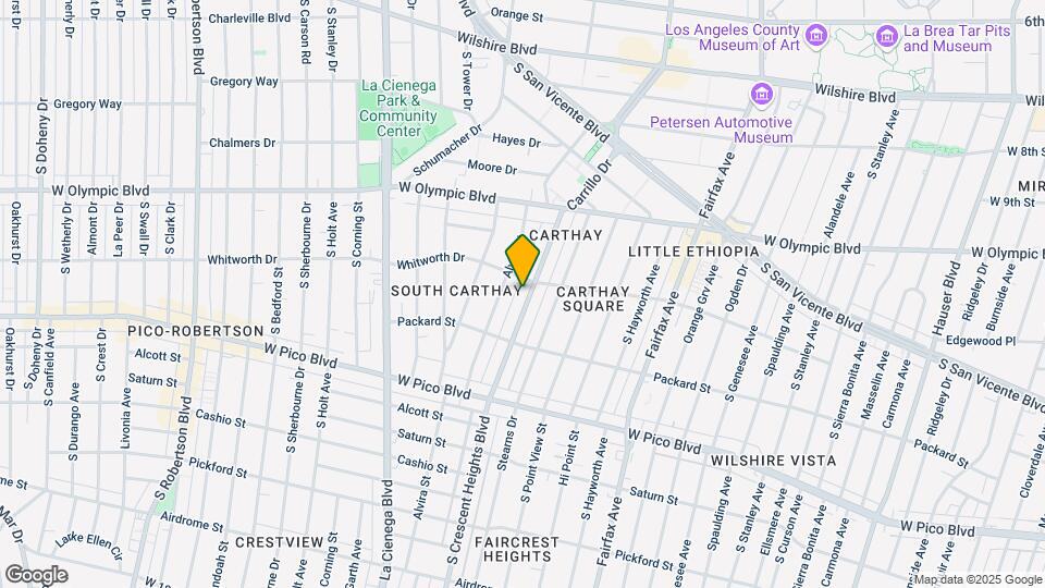 1111 S Crescent Heights Blvd Map and Location Details
