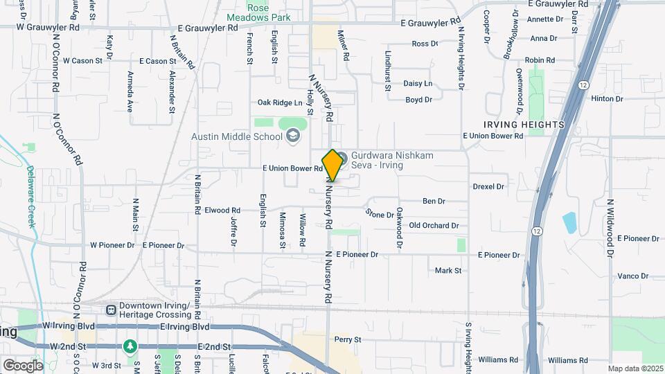 Edgewood Irving Apartments Map and Location Details