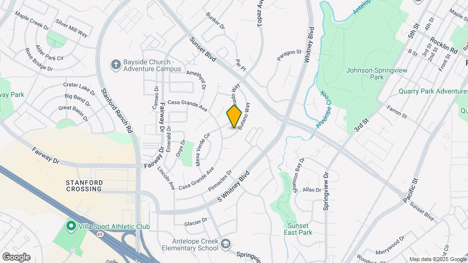 5636 Butano Way Map and Location Details