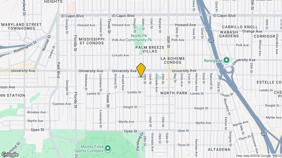 2717 Wightman St Map and Location Details