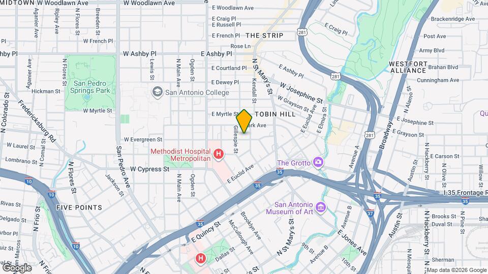 515 E Evergreen St Map and Location Details