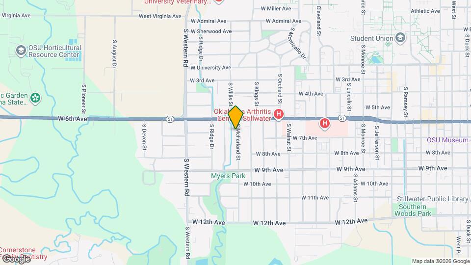 614 S McFarland St Map and Location Details