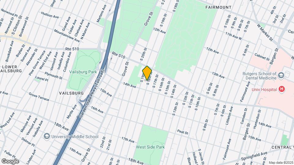 443 S 18th St Map and Location Details
