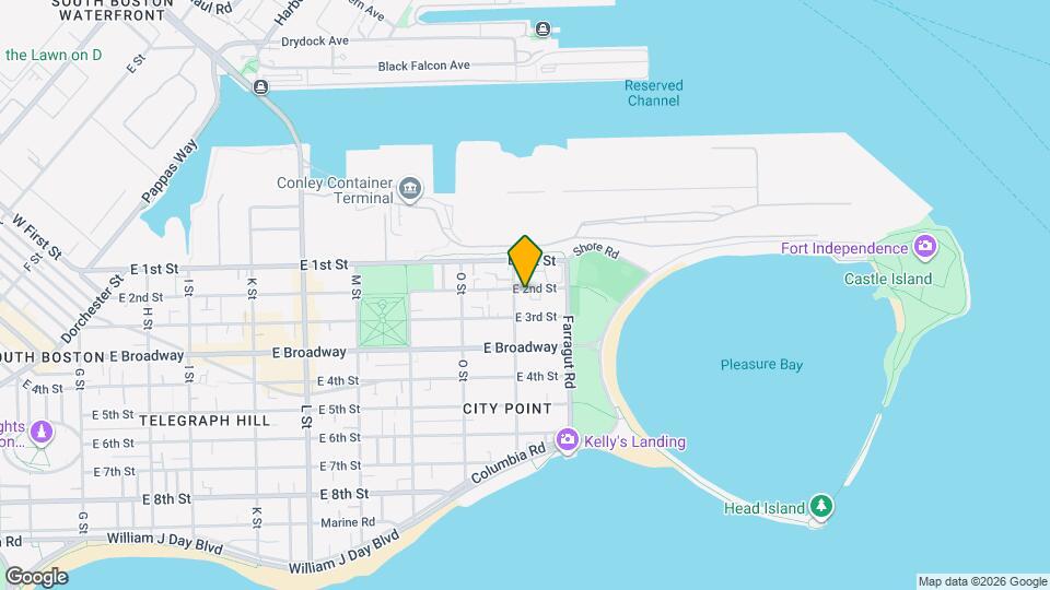 909 E 2nd St Map and Location Details