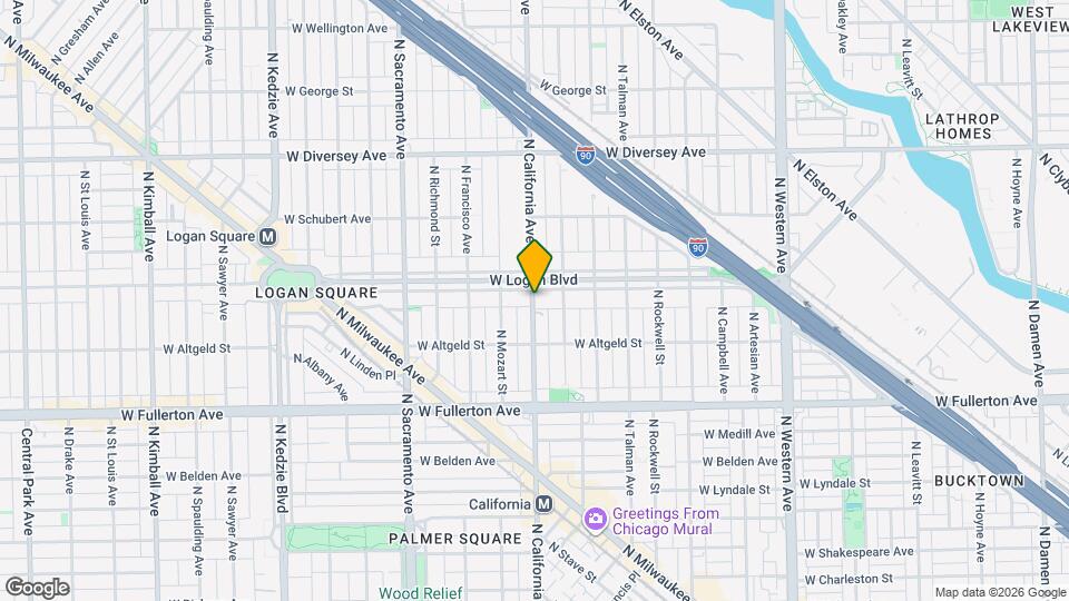 2541 N California Ave Map and Location Details