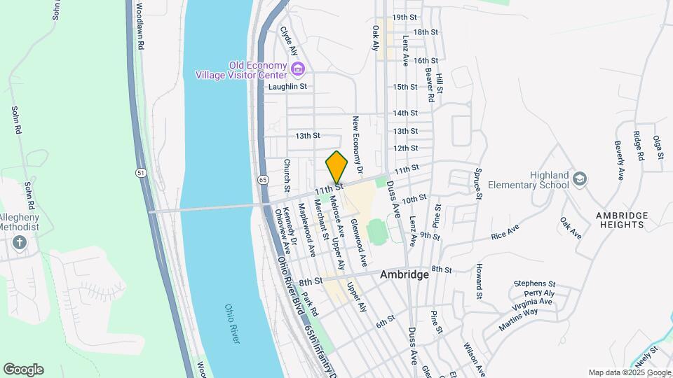 404 11th St, Unit 2nd Floor Map and Location Details