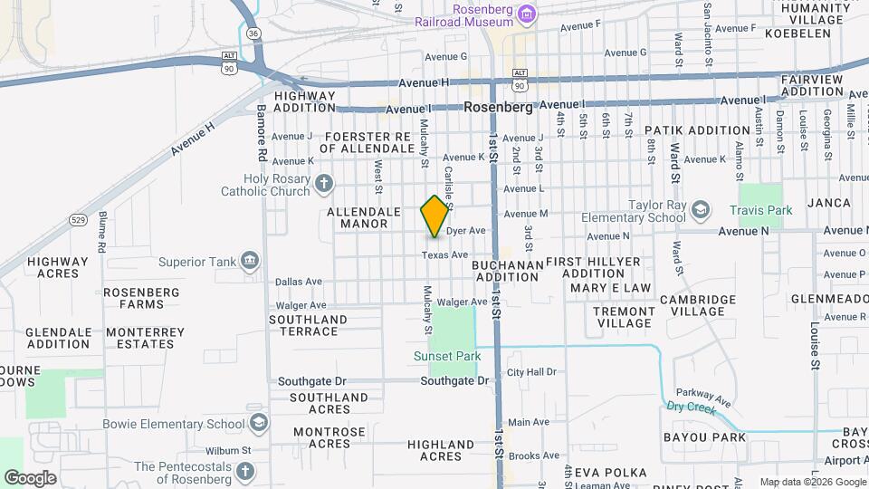 1613 Mulcahy St Map and Location Details