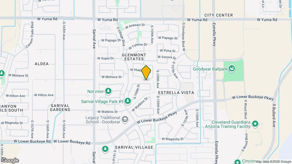 15986 W Durango St Map and Location Details