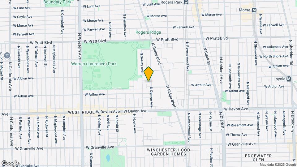 6538-6540 N Damen Ave Map and Location Details