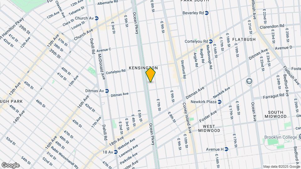 483 Ocean Parkway Mapa y Detalles de la Ubicación