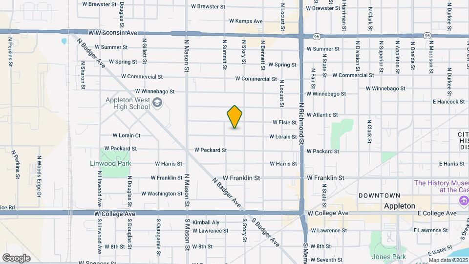 1018 W Lorain St, Unit Lower Map and Location Details