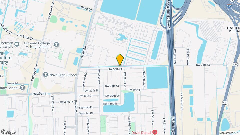 5841 SW 36th Ct Map and Location Details