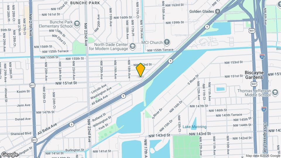 1725 NW 151st St Map and Location Details