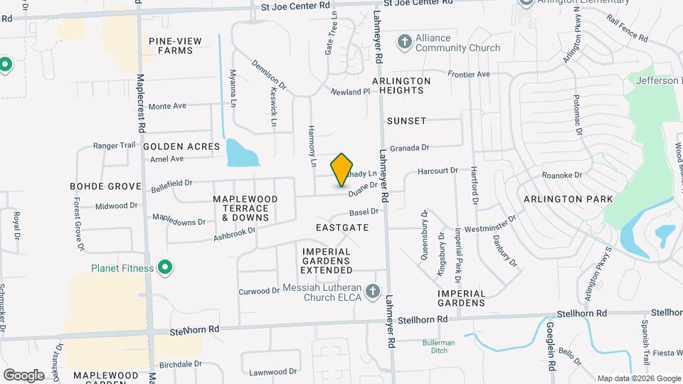 7217 Duane Dr Map and Location Details