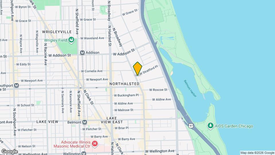 3443 N Halsted St Map and Location Details