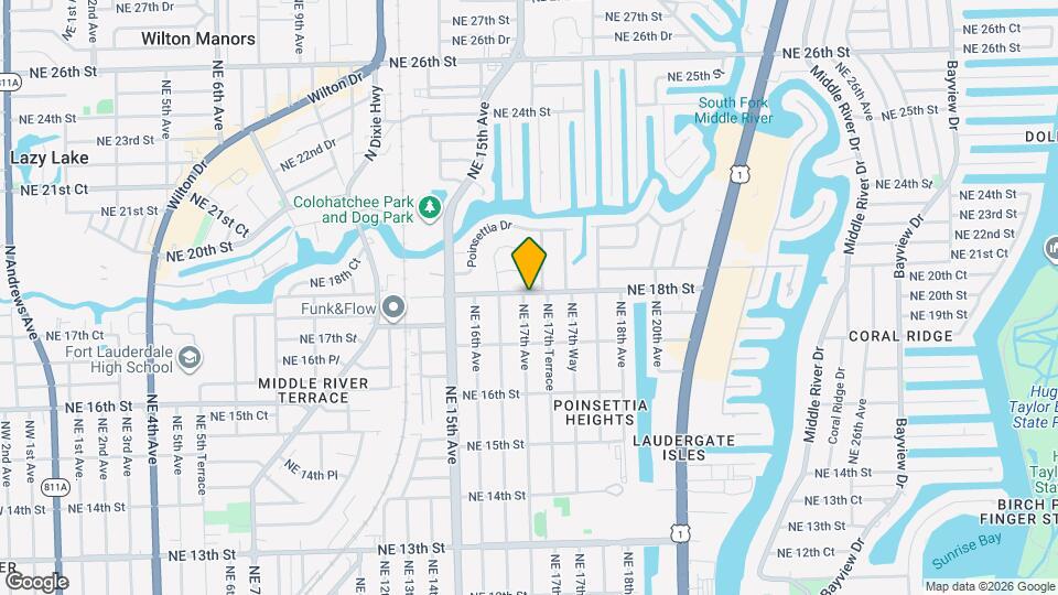 1700 NE 18th St Map and Location Details