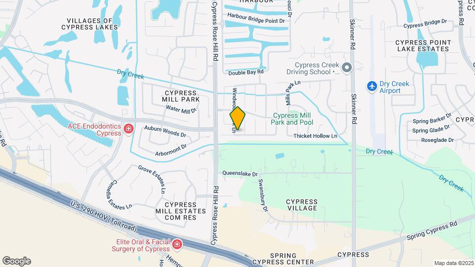 14602 Windwood Park Ln Map and Location Details