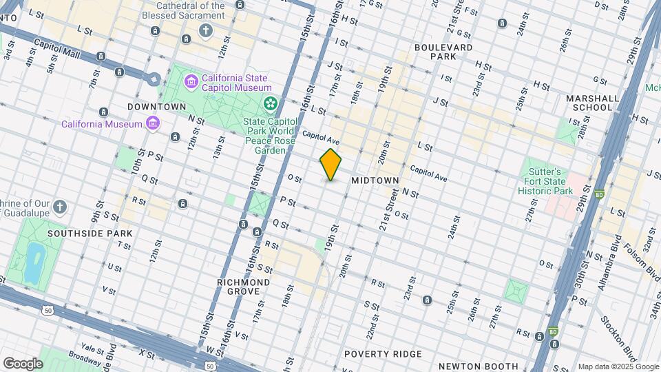1805 O St Map and Location Details