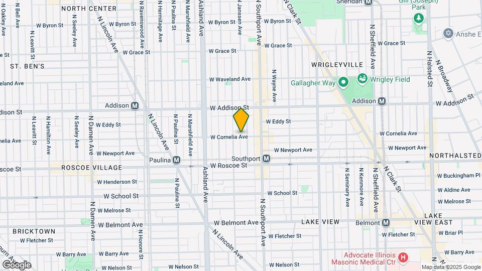 1456 W Cornelia Ave, Unit 3 Map and Location Details