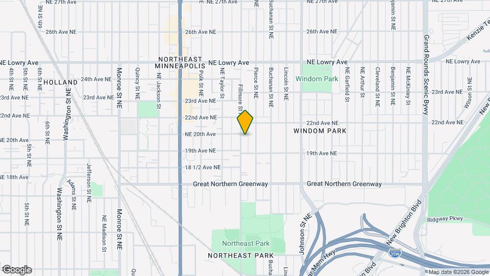 1931 Fillmore St NE, Unit 1 Map and Location Details