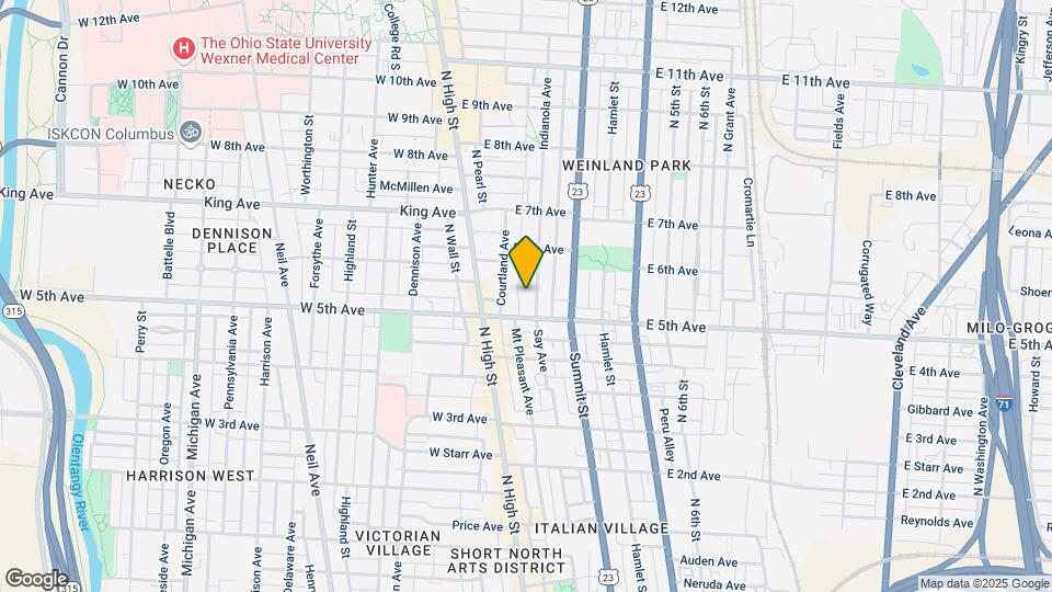 1231 Indianola Ave Map and Location Details