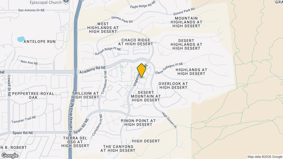 13200 Bighorn Rd NE Map and Location Details