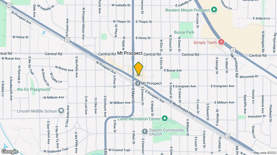 40 E Northwest Hwy, Unit Downtown Condo Map and Location Details