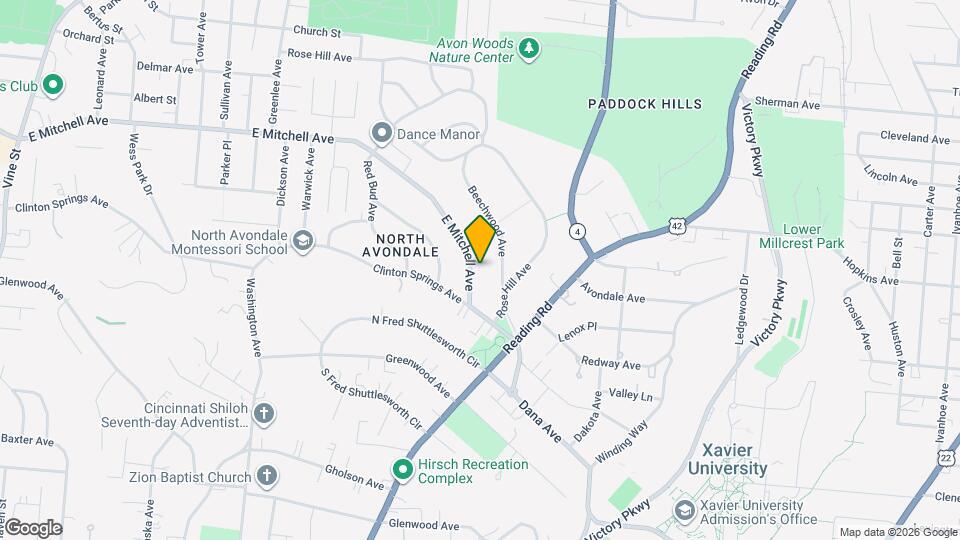 842 E Mitchell Ave Map and Location Details