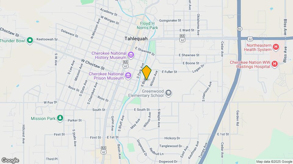 137 S Bluff Ave Map and Location Details