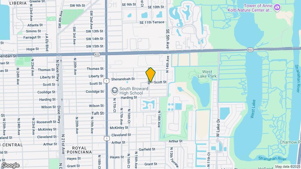 1446 Scott St Map and Location Details