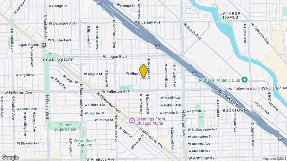2433 N Talman Ave Map and Location Details