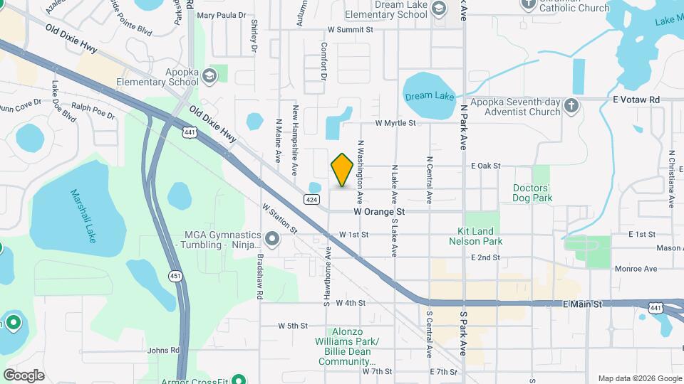 234 W Magnolia St Map and Location Details