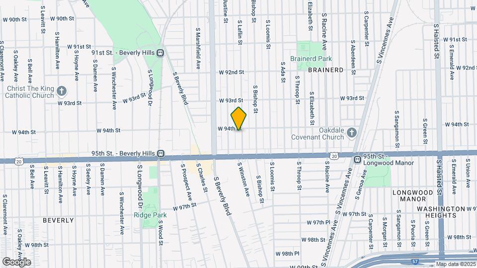 9406 S Laflin St Map and Location Details