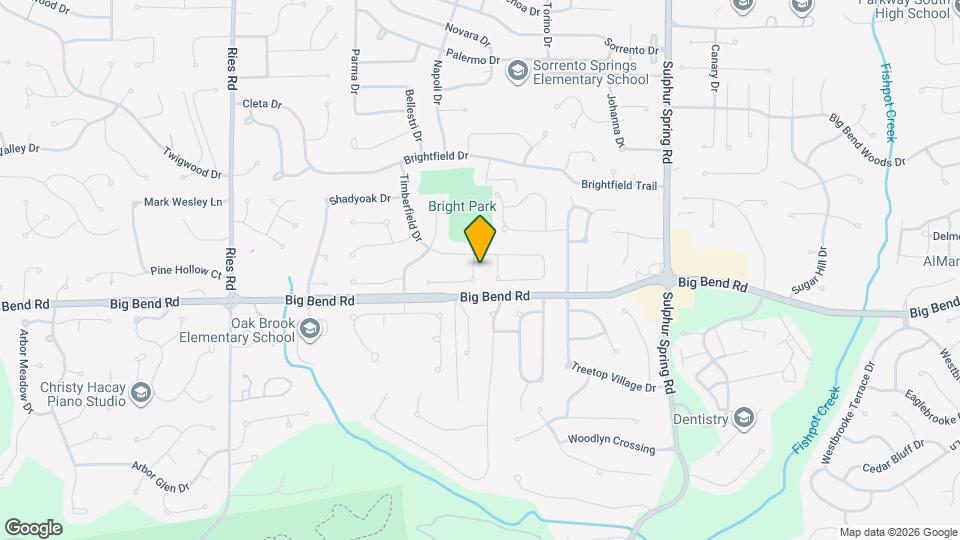 1110 Twistedoak Ct Map and Location Details