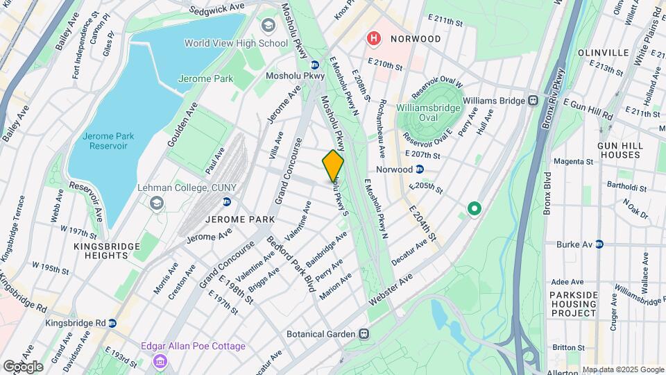 190 E Mosholu Pkwy S-Unit -3H Map and Location Details
