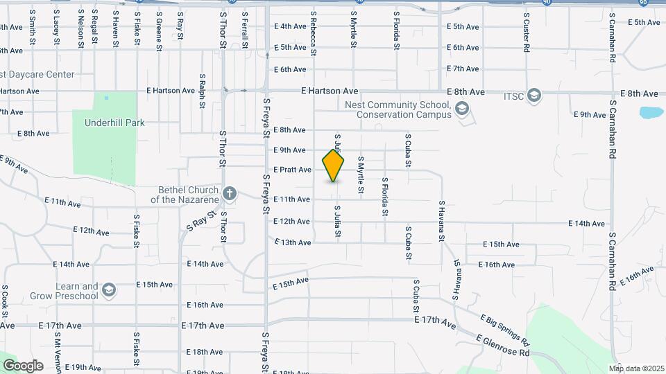 1014 S Julia St, Unit 1014 Mapa y Detalles de la Ubicación