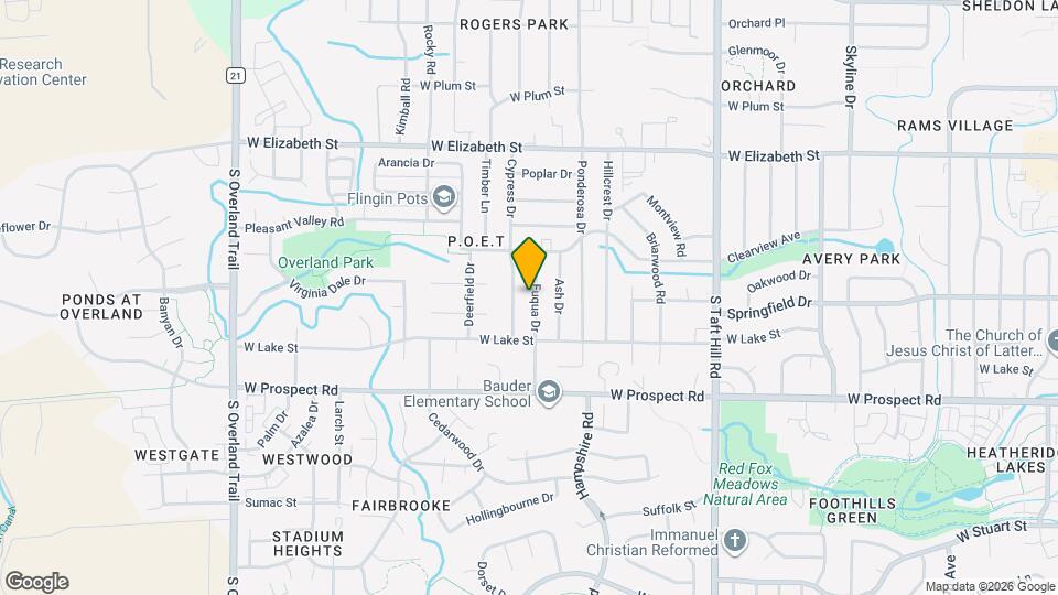 1205 Fuqua Dr Map and Location Details