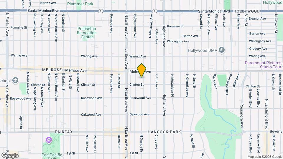 617 N Orange Dr Mapa y Detalles de la Ubicación