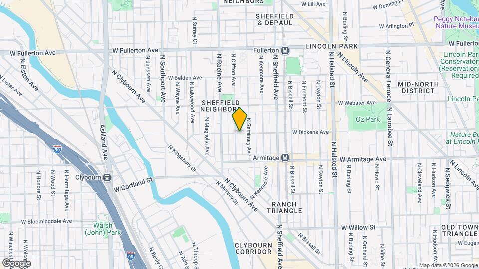 2059 N Clifton Ave Map and Location Details