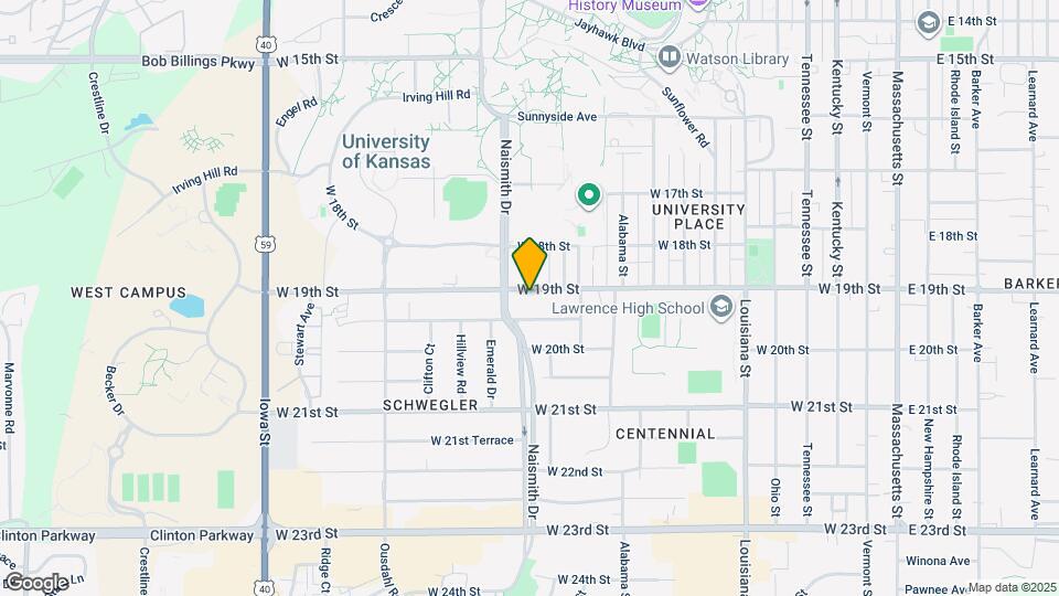 1317 W 19th St, Unit 1317 Map and Location Details